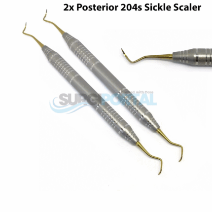 2Pc Dental Scaler 204S Posterior Sickle