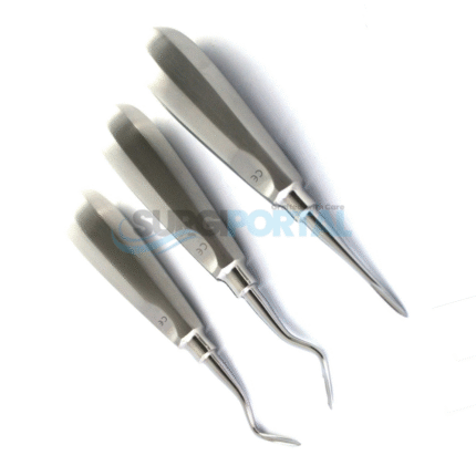 3Pcs Flohr Dental Root Elevators