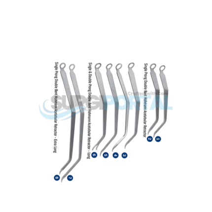 Double Bent Hohmann Retractors