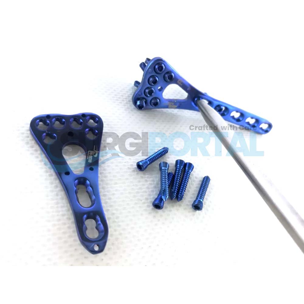 Untitled design - 14 Variable Angle Distal Radius Volar LCP Plate 2 5 Holes L R with Screws - Image 1