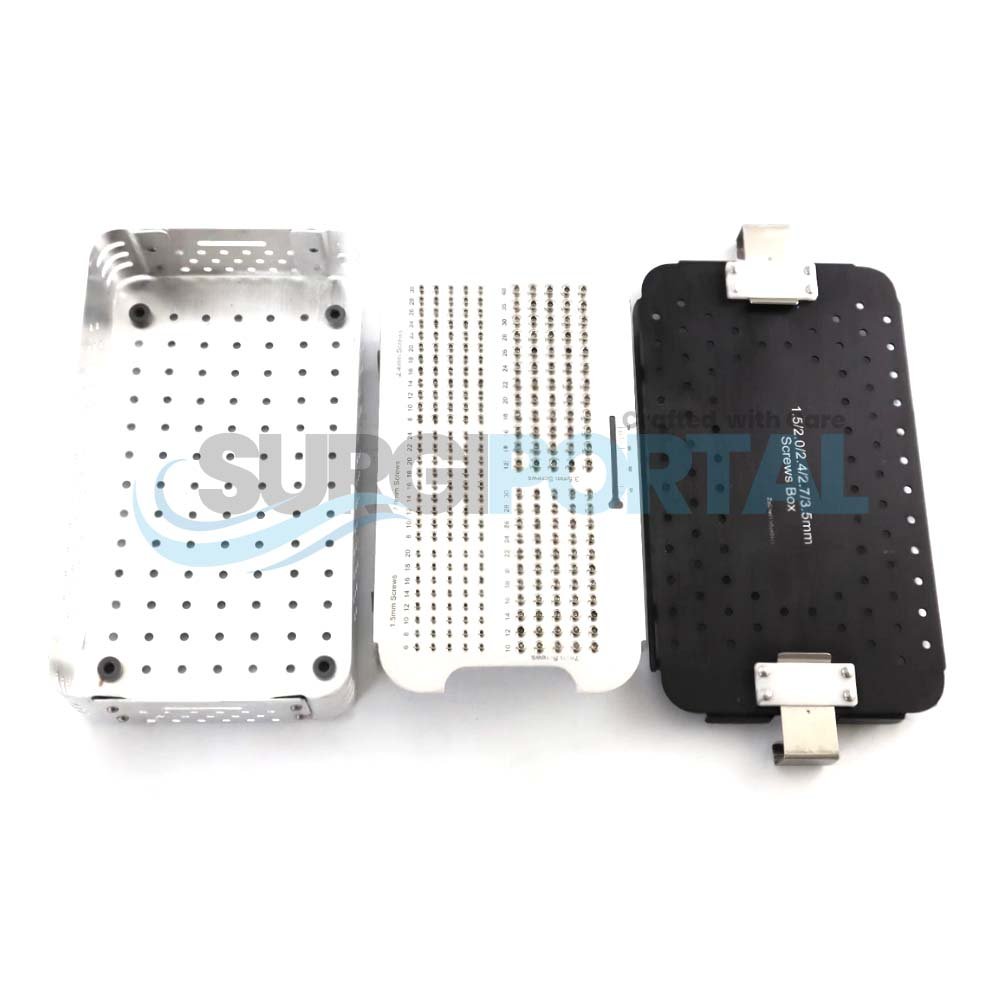 Untitled design - 197 1.5mm 3.5mm Screws Box with Rack Multi Size Sterilization Case - Image 1