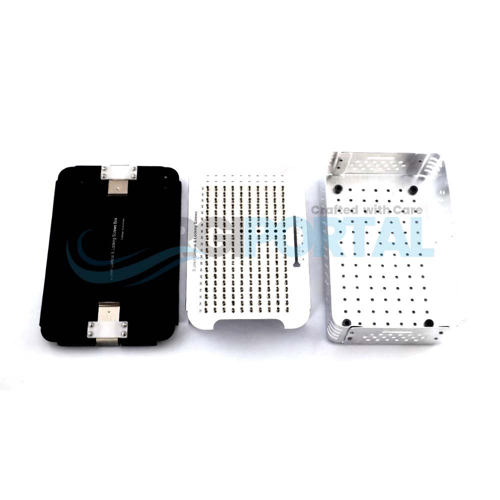 Untitled design - 200 3.5mm Locking Titanium Screws Box with Rack Anodized Aluminum - Image 1