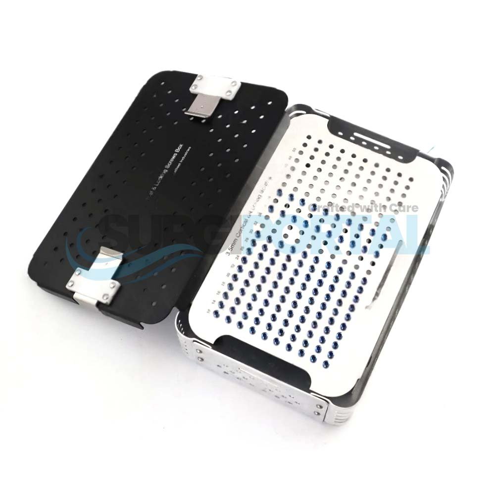 Untitled design - 209 3.5mm & 4.5mm Cortical Screws Rack Box Veterinary Orthopedic Case - Image 1