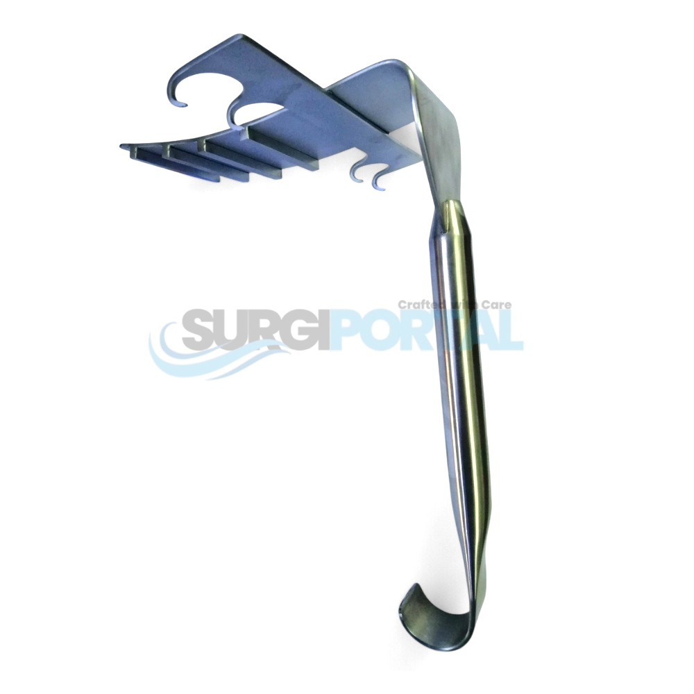 22 Saldanha Retractor for Abdominoplasty 4 Prongs Plastic Surgery - Image 1