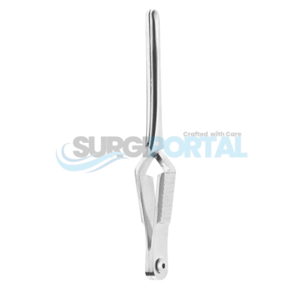 12 B Clamp Straight Handle Acutely Curved Jaw