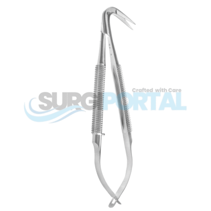 4 1/2" Castroviejo Micro Scissors – Round Handle, 120° Angled