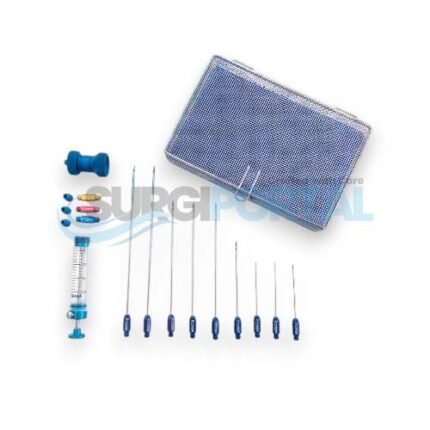 Liposuction Facial Fat Graft Luer lock Cannula Set Sterilization Mesh Box