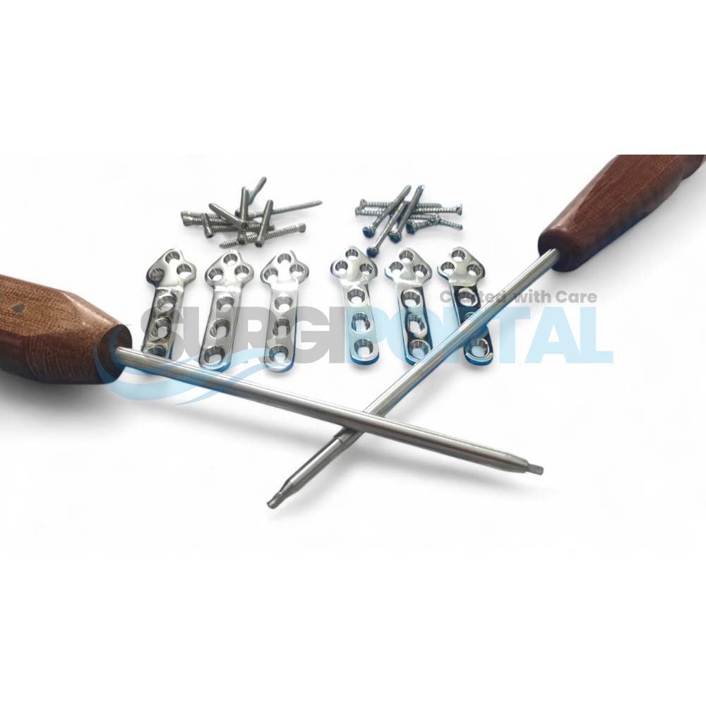 Untitled design - 205 Vet 2.7mm TPLO Plates 46mm Long Left & Right With Screws - Image 1