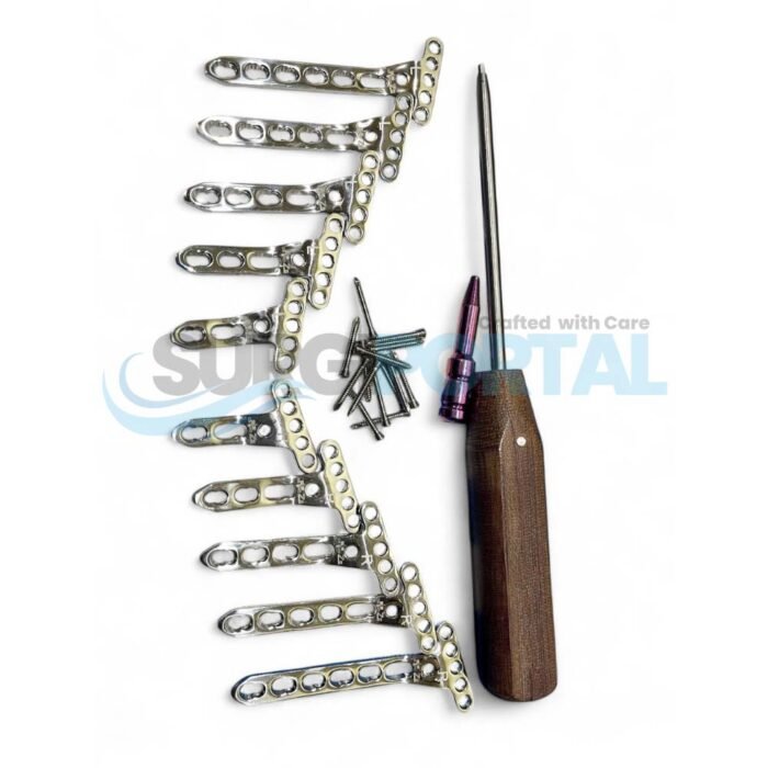 Locking Distal Radius Plates Variable Angle 5 Hole Head & 3 to 7 Holes Shaft - Image 1
