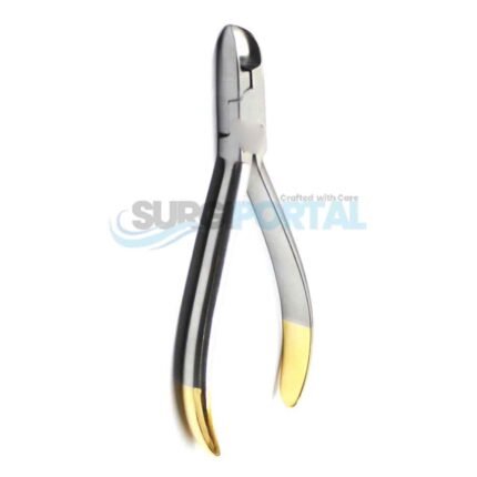 5 Hard Wire Cutter 15 Degree Curved Orthodontic Pliers