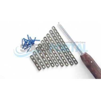 DCP 2.7mm Straight Plates with Cortical Screws Set Titanium