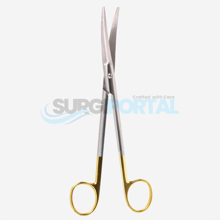 7½" Rees Face Lift Scissors – Curved, Serrated, TC Inserts - Image 1