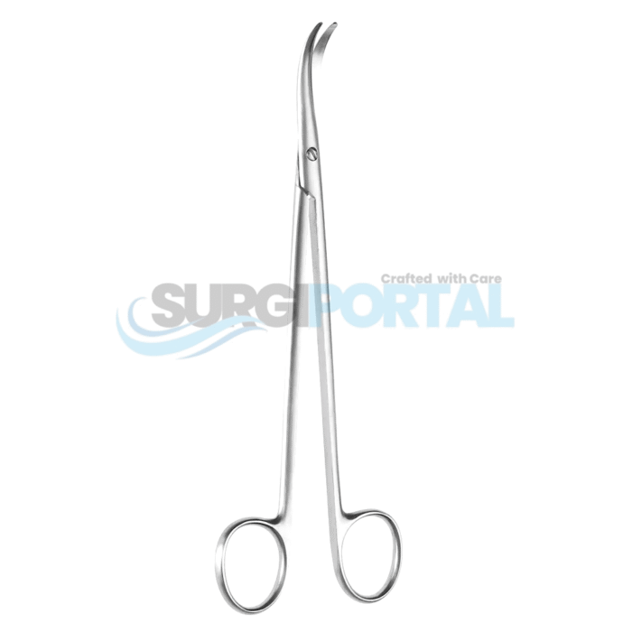 7½" Thorek Thoracic Scissors, Strongly Curved, Round Blades - Image 1