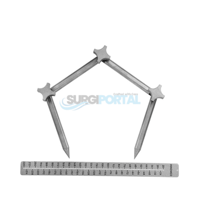 Articulated Caliper with Ruler
