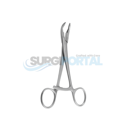 Bone Reduction Forceps 5 ½" Serrated Curved