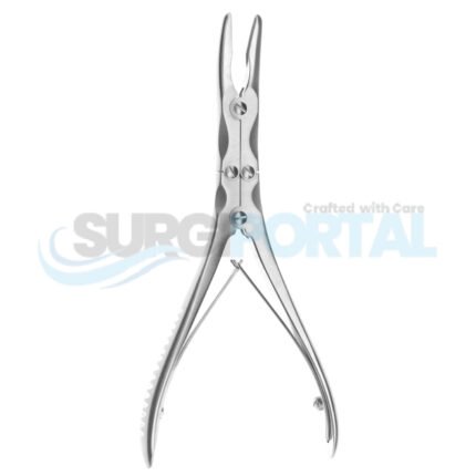 Mini Ruskin Rongeur Double Action Curved