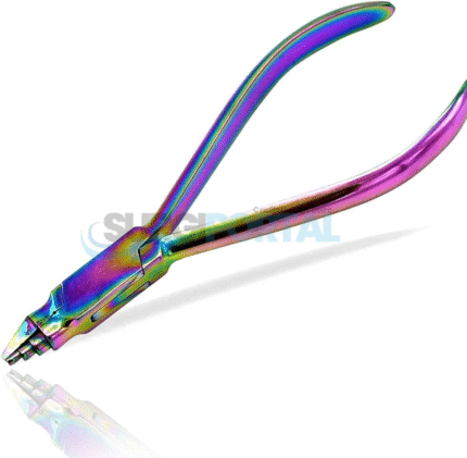Rainbow Hard Wire Cutter 15 Degree Curved Orthodontic Plier