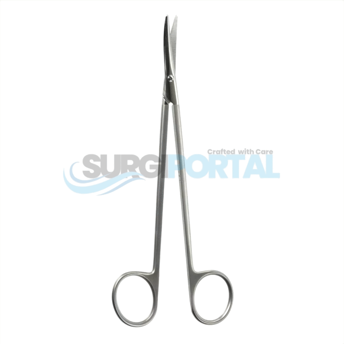 7 1/8" Toennis-Adson Scissors, Curved, Shark Edge - Image 1
