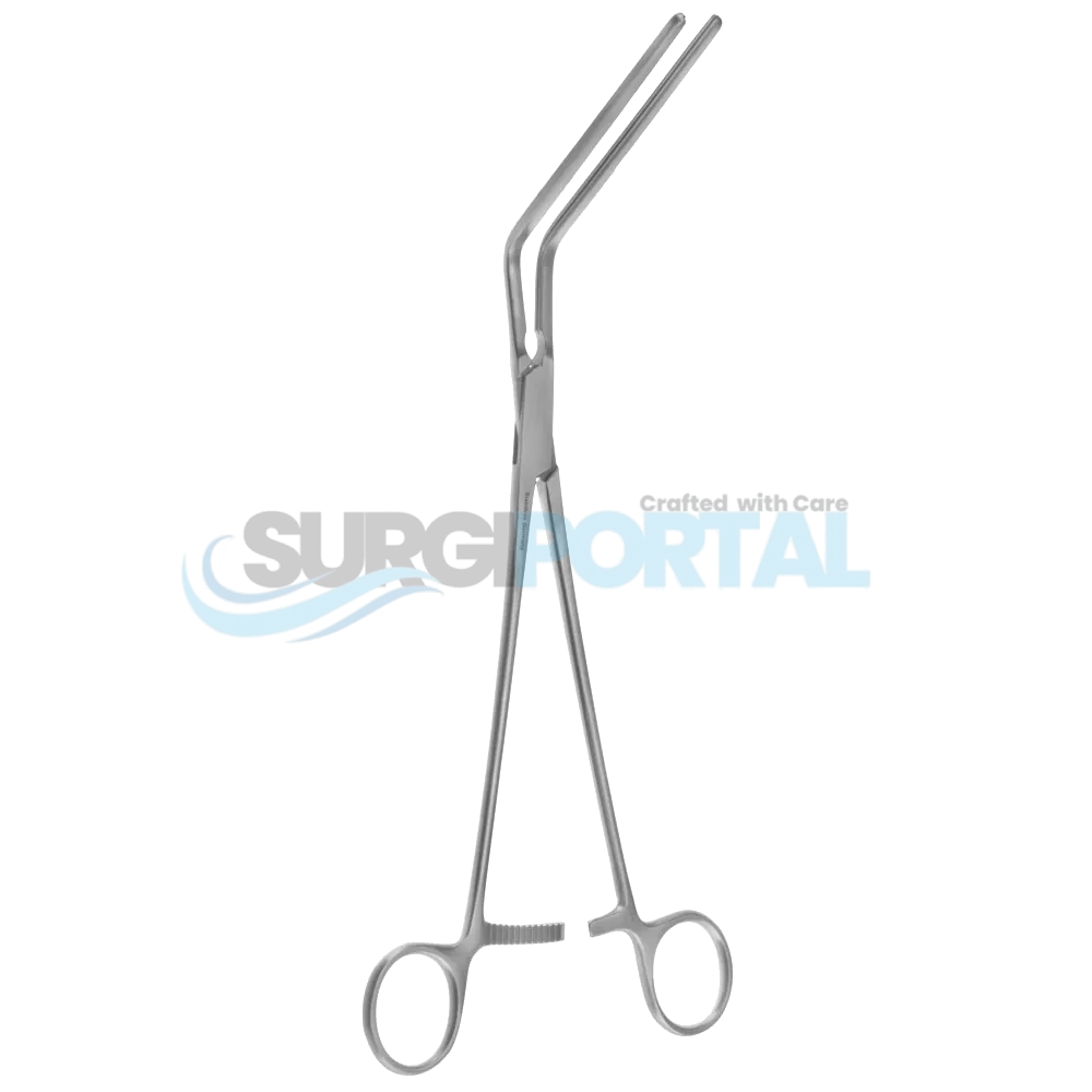 processed_11 1 2″ Schumaker Aortic Clamp – ang 60° Kay Aortic Anastomosis Clamp 4.5 cm Wide 1.9 cm Deep - Image 1