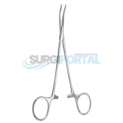 6⅜ inch Vascular Forceps Straight Jaw with 1×2 Teeth