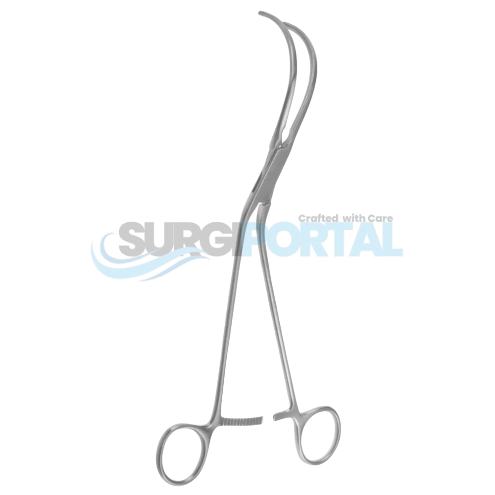 processed_9 1 8″ Bahnson Aortic Clamp 9 5/8" Cleveland Clinic Renal Clamp, Left Large - Image 1