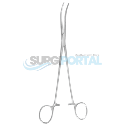 Rumel Thoracic Forceps 9 inch C Curve Horizontal Serrations