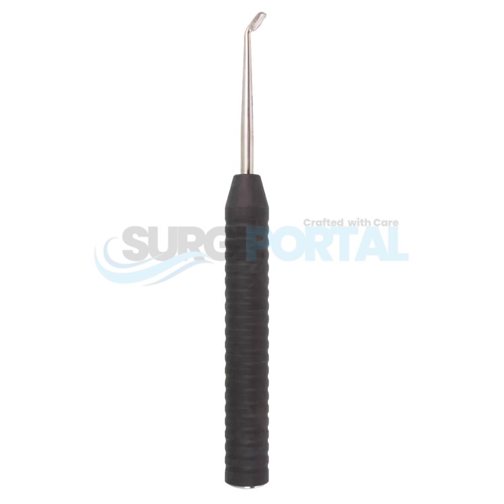 resized_processed_13 1 4 Comfort Grip Curette -3 8.5 hndl angled 13 1/4'' Comfort Grip Curette – 2.0, 8.5 Handle, Straight - Image 1