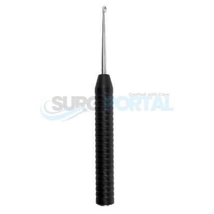 13 1/4" Comfort Grip Curette with a 6 (15mm) oval scoop and an 8.5 cm straight handle