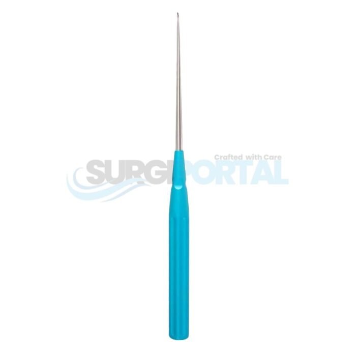 13 3/4" Color Lumbar Curette turquoise 3 0 straight - Image 1