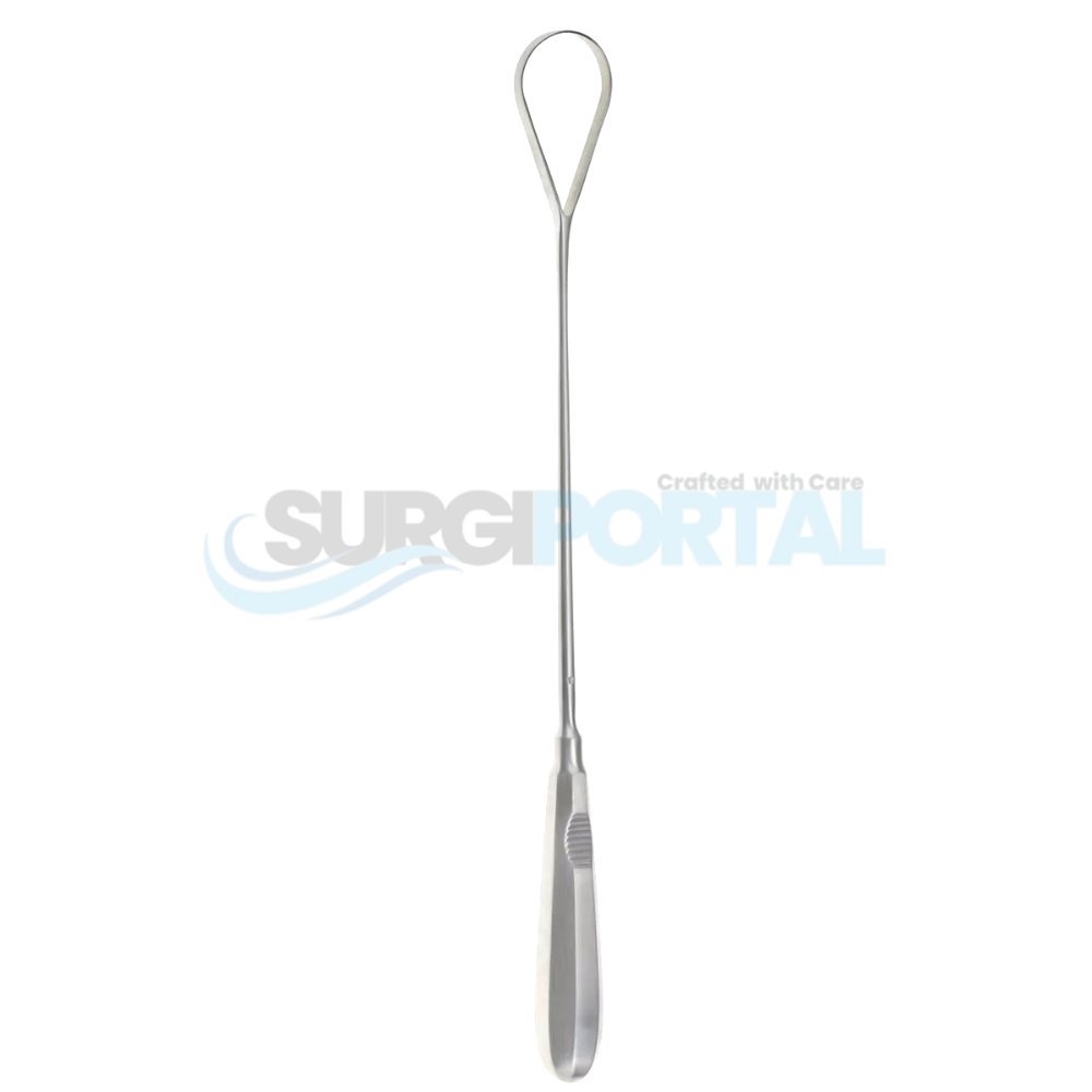 resized_processed_13 3 4 Recamier Placenta Curette rigid blunt 35mm 13 3/4" Recamier Placenta Curette Rigid Sharp - Image 1