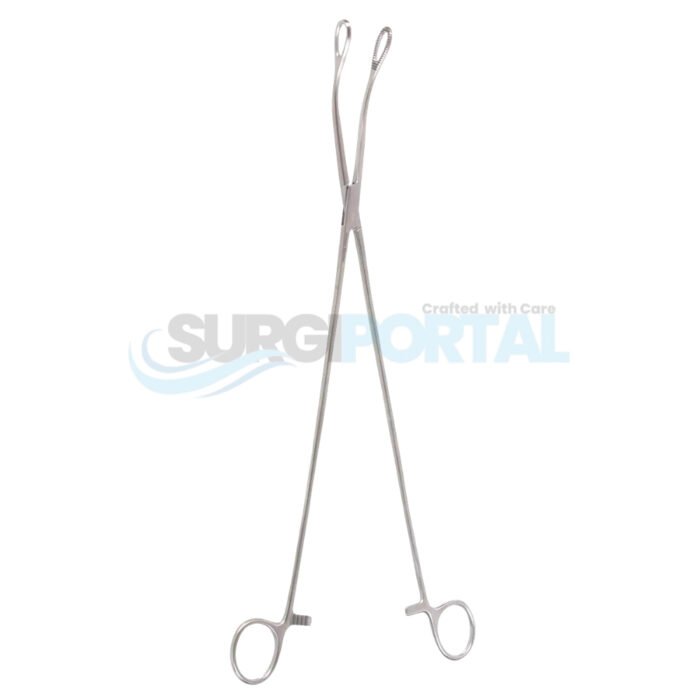 Foerster Sponge Forceps 18" Curved Mini Jaw 3 mm Tips - Image 1