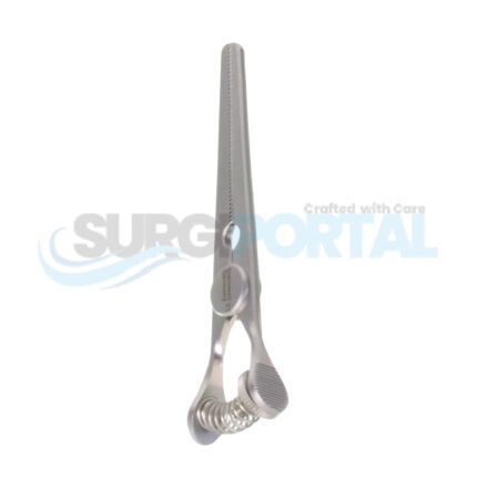 DeBakey Castaneda Clamp 1.4mm Straight Jaws Curved Handle