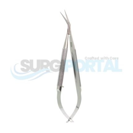4 1/2" Castroviejo Micro Scissors – Round Handle, 25° Angled