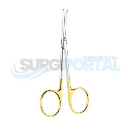 4½" Strabismus Scissors GG – Curved, One Blade Serrated