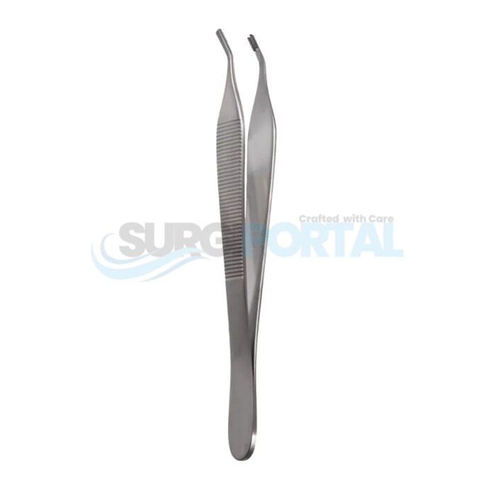 Adson Tissue Forceps, 1×2 Teeth, Angled - Image 1