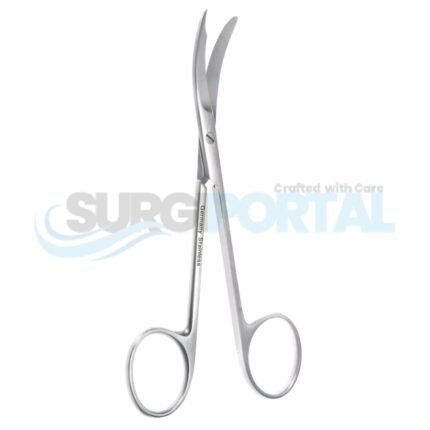 4 3/4" Spencer Suture Scissors Curved Sideways