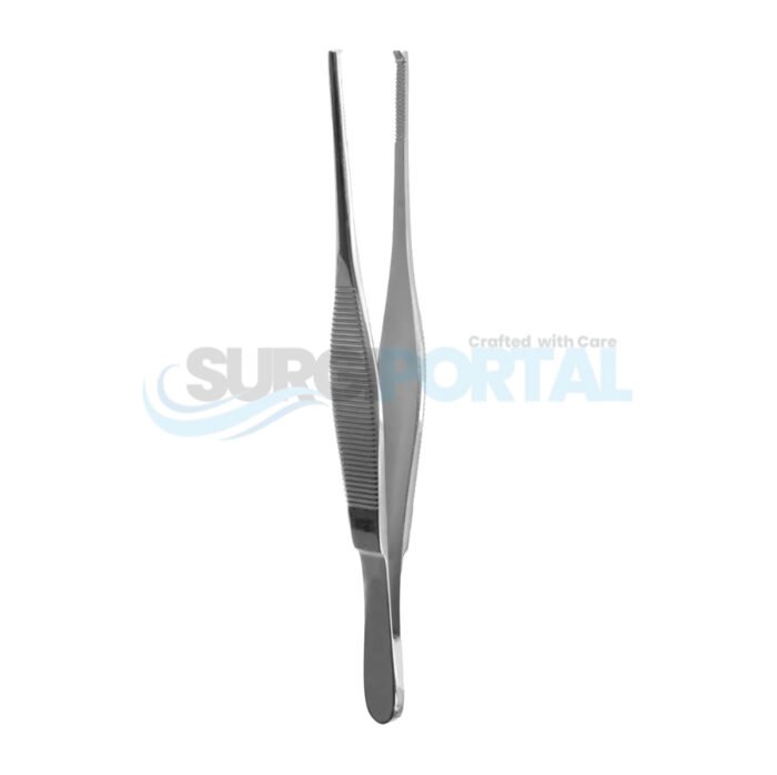 5 ½" Tissue Forceps with 1×2 Teeth, Standard Pattern - Image 1