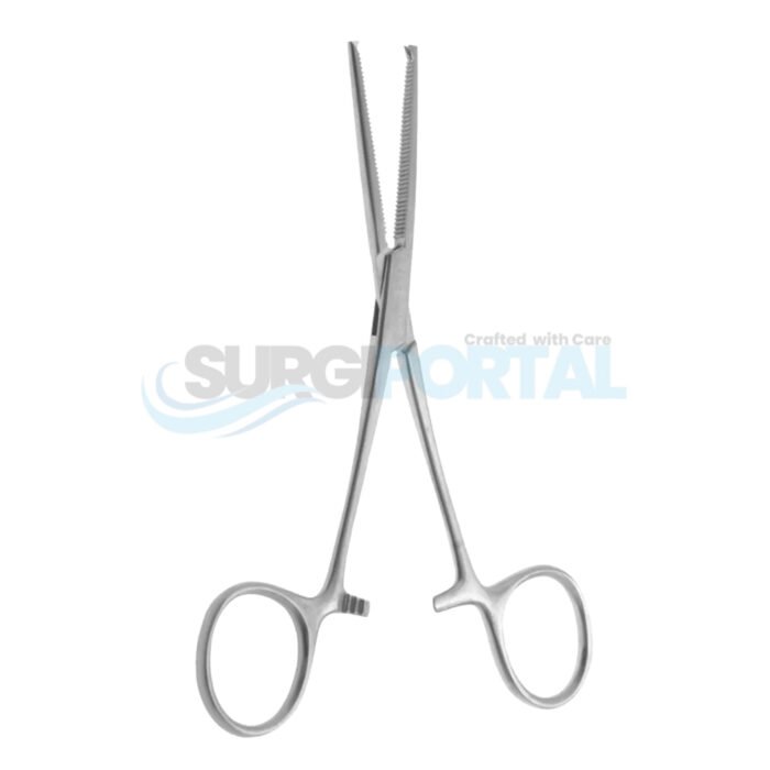 5 ½″ Kocher Hemostatic Forceps, Straight, 1×2 Teeth - Image 1