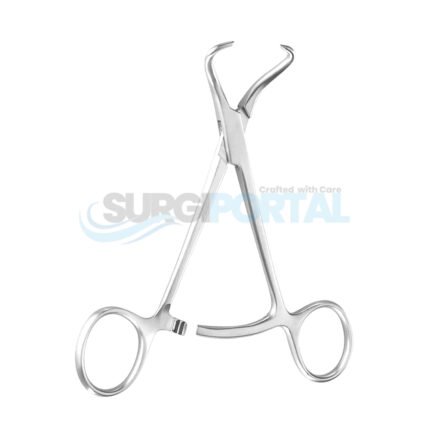 5 ¼" Bone Reduction Forceps, Curved