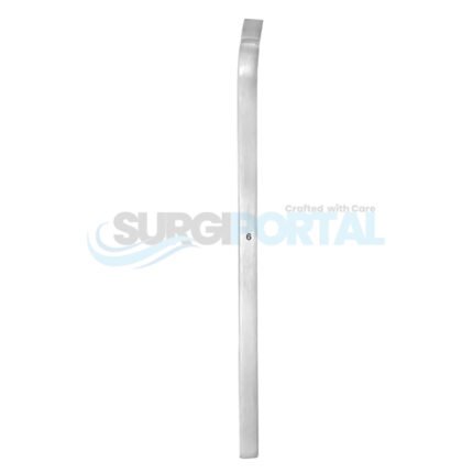 5 inch 1/8″ Swiss Osteotome – Curved 6mm Edge