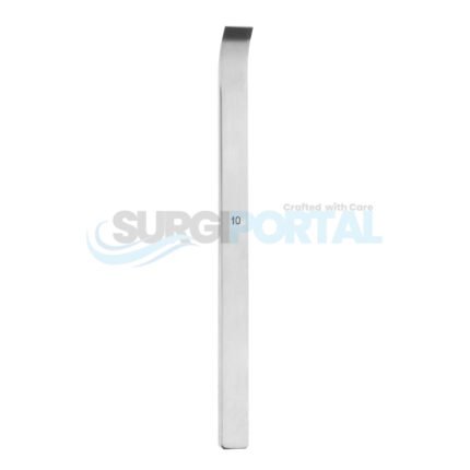 5 inch 1/8″ Swiss Osteotome – Curved 10mm Edge