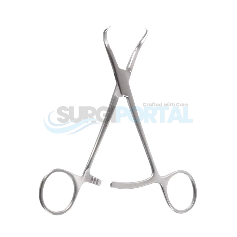 resized_processed_5 Bone Reduction Forceps Serrated Curved 5" Bone Reduction Forceps, Serrated, Curved - Image 1