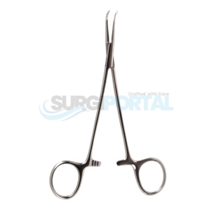 6½ inch Vascular Forceps Serrated Curved Jaws