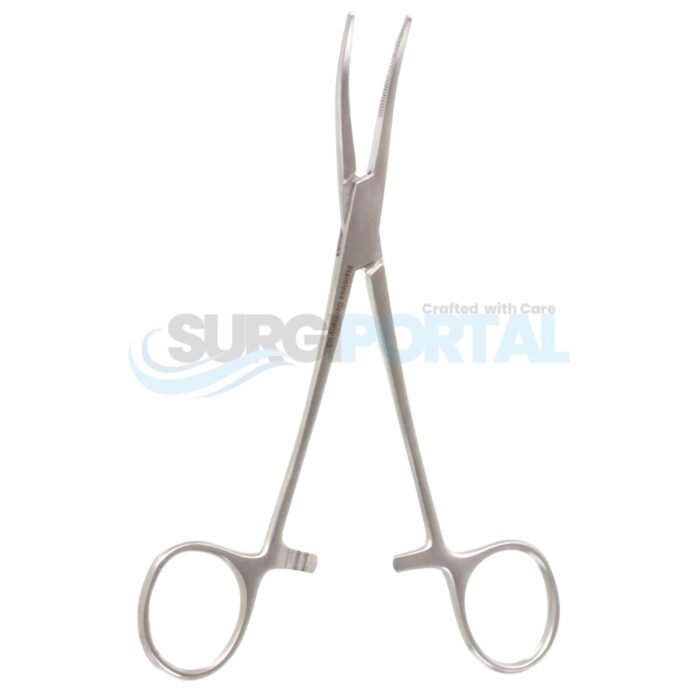Rankin Hemostatic Forceps Curved 6 1/4" - Image 1