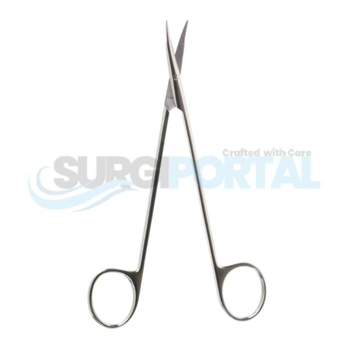 6¼" Reynolds-Jameson Scissors, Metz Style, Curved Blades - Image 1