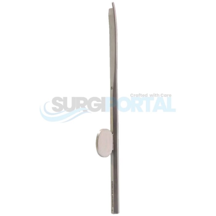 Cook Osteotome – 6 inch 1/4″, 5mm Cut Edge, Curved Right - Image 1