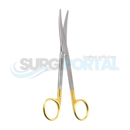 6 3/4" Mayo GG Scissors – Serrated, Curved, Round Blade