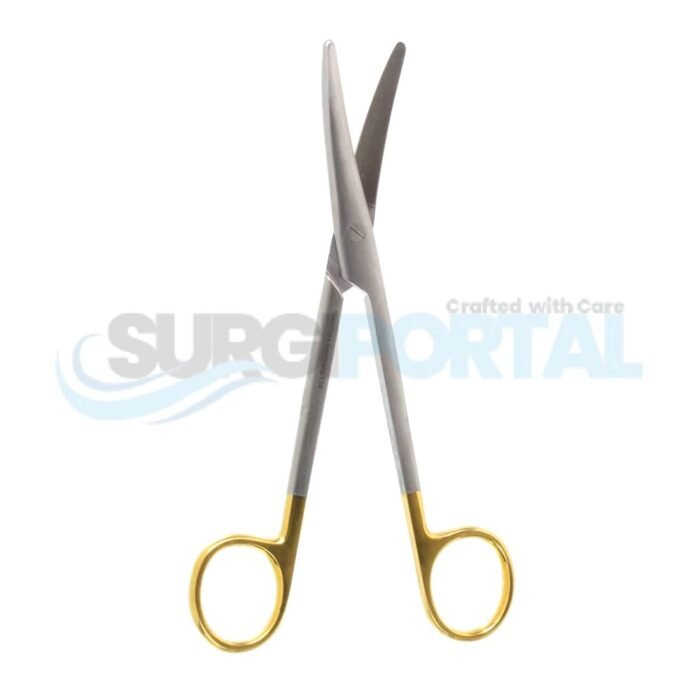 6 3/4" Mayo GG Scissors – Curved, Round Blades - Image 1