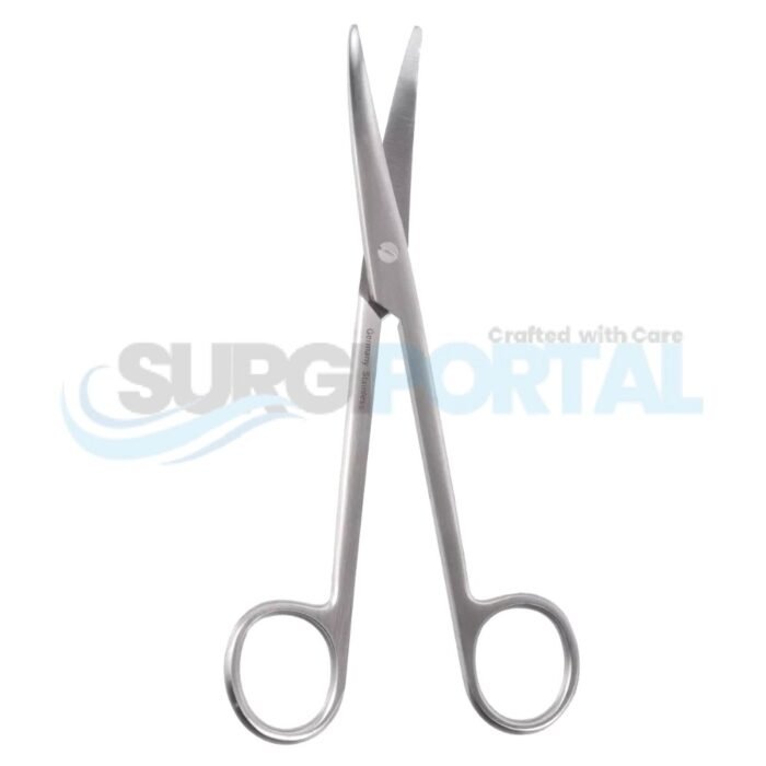 6 3/4" Mayo Scissors – Curved, Round Tips - Image 1