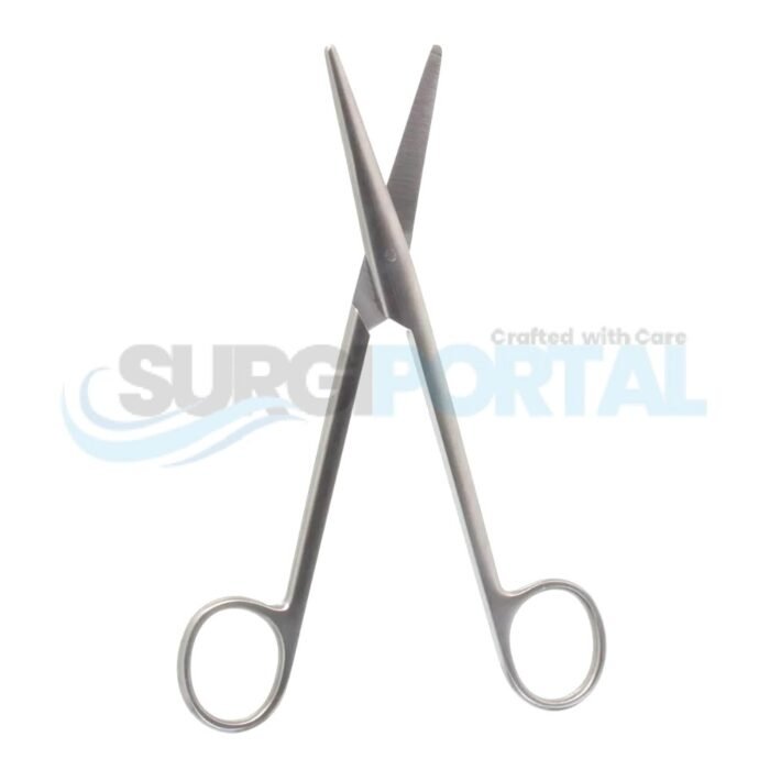 6 3/4" Mayo Scissors – Straight, Round Tips - Image 1